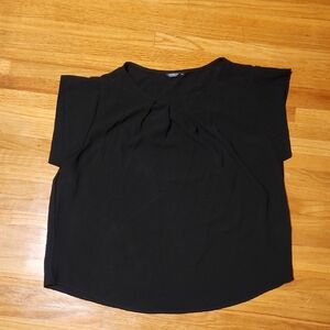 SHEIN Elegant Black Short Sleeve Top